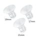 thumbnail image 1 of Inserto de piezas de extractor de leche de 17-19-21 mm, inserciones de silicona de 3 piezas, accesorios para extractor de leche portátil, 1 of 5