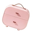 thumbnail image 2 of Pink Plastic Storage Box for Makeup and Cosmetic Items with Good Sealing Performance and Sturdy Structure 1Pc, 2 of 4