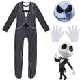 thumbnail image 4 of Ropa de Halloween para niños, disfraz de Jack Skellington de Pesadilla antes de Navidad, uniforme de Halloween para niños, 4 of 4