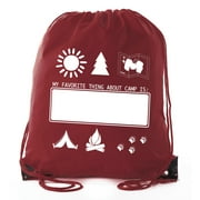 Mato & Hash Camp Drawstring Backpack for All Types of Camps and Birthday Parties
