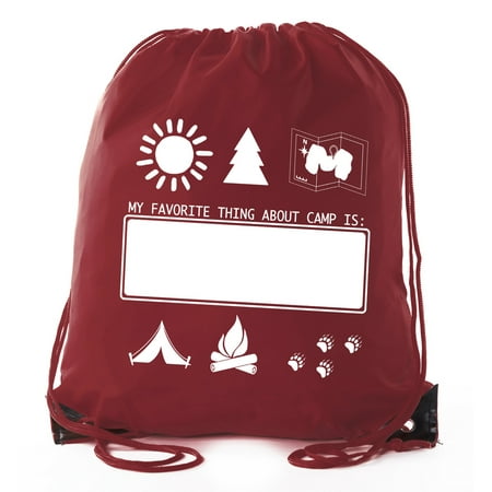 Mato & Hash Camp Drawstring Backpack for All Types of Camps and Birthday Parties