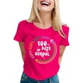 thumbnail image 1 of Liquidation! T-shirts Graphiques pour Femmes Uooqdmx, T-Shirt 100 Jours d'École, T-Shirts de Rentrée Scolaire, T-Shirt 100 Jours d'École T-Shirts d'Enseignant Joyeux 100e Jour, T-Shirts d'Enseignant, Rose Vif G, 1 of 5