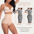 thumbnail image 4 of FITVALEN Women Butt Lifter Shapewear Hi-Waist Double Layer Tummy Control Panty Waist Trainer Body Shaper, 4 of 6