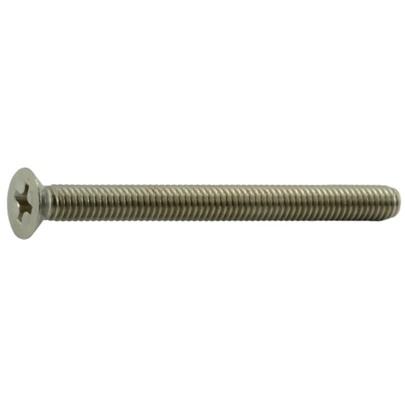 4mm-0.7 x 45mm A2 Stainless Phillips Flat Head Machine Screws (12 pcs.)