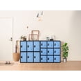 thumbnail image 4 of MECOLOR MECOLOR-Metal shcool Locker for Girls Bedroom and Playroom Storage for Clothes,Bags,Toys and Book (Blue, W6D-Padlock), 4 of 12