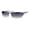 Gunmetal Slate (Smoke), variant on Half Rim Rimless Style Rectangle Sunglasses Classic Fashion UV400 Silver, Clear