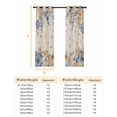 thumbnail image 6 of Fsddascl Orange Blue Fall Blackout Curtains for Bedroom/Living Room, Thermal Insulated Kitchen Curtains, Thanksgiving Floral Botanical Rustic Grommet Darkening Window Treatment Drapes 42"x63"x2, 6 of 6