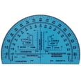 thumbnail image 1 of MTT PL - RA 6IN Protractor with Degrees and mils, Graduated in Meters and Yards for Angle Measurements and map Plotting for Outdoor Navigation, Hiking, Orienteering and Survival., 1 of 4