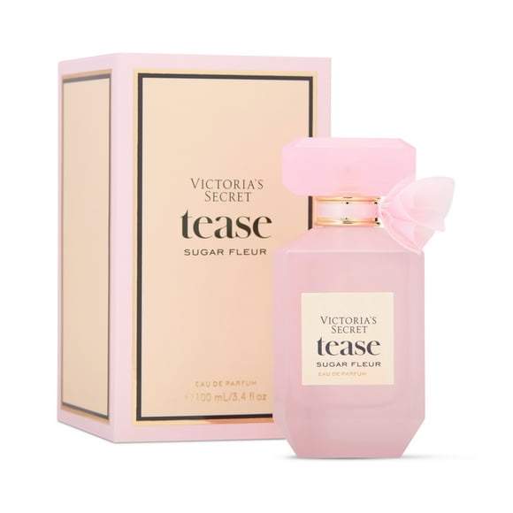 Victoria's Secret Tease Sugar Fleur Eau de Parfum, Notes of Fresh Apple, Floral Bud and Pink Caramel, Perfumes for Women (3.4 oz)
