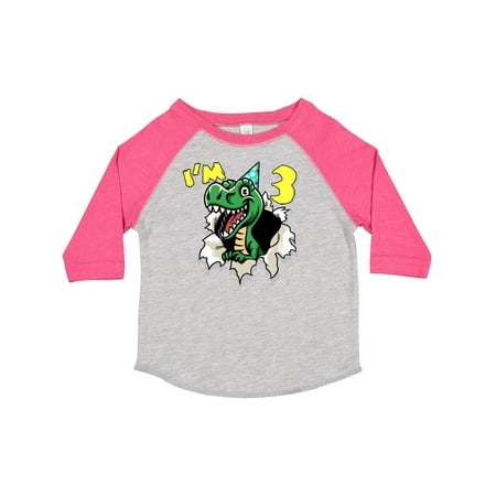 

Inktastic I m 3 Dinosaur Gift Toddler Boy or Toddler Girl T-Shirt