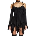 thumbnail image 1 of Vestido Cami Mini Vestido Mujer Hotsweet Una Línea Halter Vestido Fiesta Clubwear Kuymtek Negro T XXL para Mujer, 1 of 6
