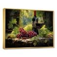 thumbnail image 2 of Designart "Calm Cabernet Moments" Wine Floater Framed Canvas Wall Art, 2 of 5