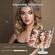 thumbnail image 3 of Makeup mirror, makeup mirror with light, tri-fold makeup mirror, portable LED makeup mirror, white, 3 of 4
