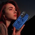 thumbnail image 7 of for Motorola G Stylus 5G (2024) Case with Camera Kickstand, [Include 1x Screen Protector] Support Wireless Charging Magnetic Phone Case for Women Men Military Grade Drop Protection, Blue, 7 of 7