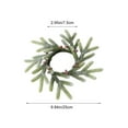 thumbnail image 3 of Candle Rings under $5! kkbbma Christmas Candle Rings - Artificial Snowy Red Berries Pine Needles Small Wreaths Xmas Candle Rings for Pillars Wedding Winter Table Front Door Decoration, 3 of 9