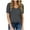 Gray, variant on Viikei Women's Plus Size Short Sleeve Solid Color Loose V-Neck T-Shirt