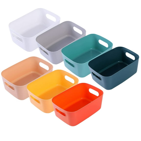 Plastic Storage Boxes for Home Organization Made from PP Material Assorted Color 7pcs Set Practical