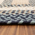 thumbnail image 4 of Super Area Rugs Country Braided Farmhouse Cotton Reversible Area Rug Blue & Cream - Runner 2' X 6', 4 of 5