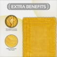 thumbnail image 7 of Better Trends 21" x 34" Bathroom Rug – 100% Cotton, Extra Soft Tufted Reversible Bath Mat, Water-Absorbent, Machine Washable (Yellow) Lilly Crochet Collection, 7 of 7
