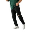 thumbnail image 2 of xiaxaixu Men Ripped Straight-leg Jeans, Solid Color Denim Pants with Pockets, 2 of 9