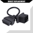 thumbnail image 4 of Unique Bargains Inner 6 Pin OBD1 to 16 Pin OBD2 Diagnostic Scanner Convertor Cable for Jeep for Dodge for Chrysler, 4 of 7