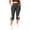 Dark Gray, variant on Capri Leggings for Women High Waist Workout Capris Bow Decorated Pants Workout Trousers with Pockets