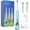 Blue, variant on Rotating Kids Electric Toothbrush with 2 Brush Heads 3 Modes Rechargeable Toothbrush 30-Day Battery Life | IPX7 Waterproof, 1 USB Charger with Charger Block