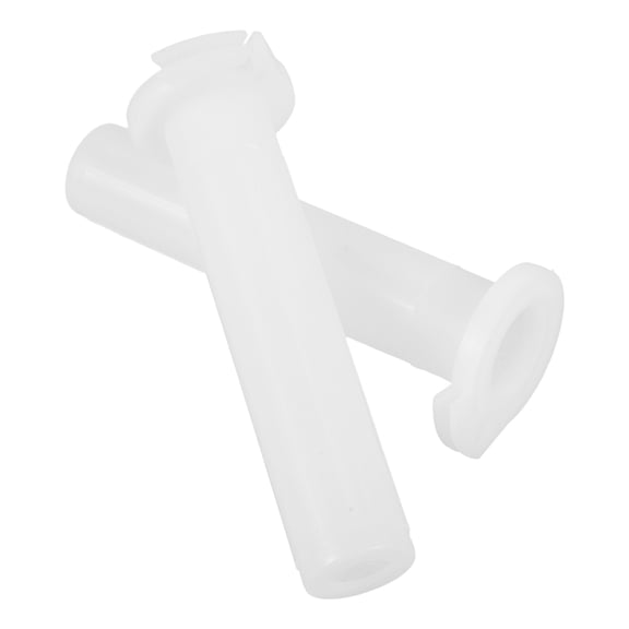 KAKOWELY Motorcycle Throttle Grip Cores, White Plastic, Enhanced Control and Comfort, 2Pcs