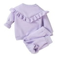 thumbnail image 4 of Caqnni Girl Outfits Girl Clothes Long Sleeve Tops Casual Pants Set Girl Clothing Fall Winter Outfit Toddler Gift 3 6 12 18 24 Months 2T 3T Outfits,2-3 Years, 4 of 7