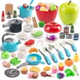 thumbnail image 1 of Juego de juguetes imaginarios para cocinar Kitchen Playset Funpynani, 100 piezas, 1 of 8