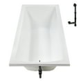thumbnail image 6 of Streamline N-4360-751-ORB 66 in. x 34 in. Acrylic Soaking Drop-In Bathtub in Glossy White, With External Drain in Matte Oil Rubbed Bronze, 6 of 13