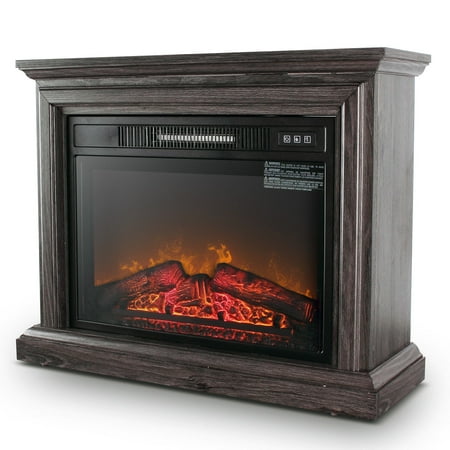 Ghp 120v 31 1 4 X10 3 4 X24 1 2 Gray Portable Electric Fireplace