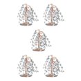 thumbnail image 2 of Baohd 1/2/3/5 Eco-friendly Round Edge Tree Desktop Decor - Good Wishes For Happiness Blue 5PCS, 2 of 6
