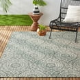 thumbnail image 2 of Nicole Miller New York Patio Country Zoe Moroccan Damask Indoor/Outdoor Area Rug, Grey/Ivory , 7'9"x10'2", 2 of 9