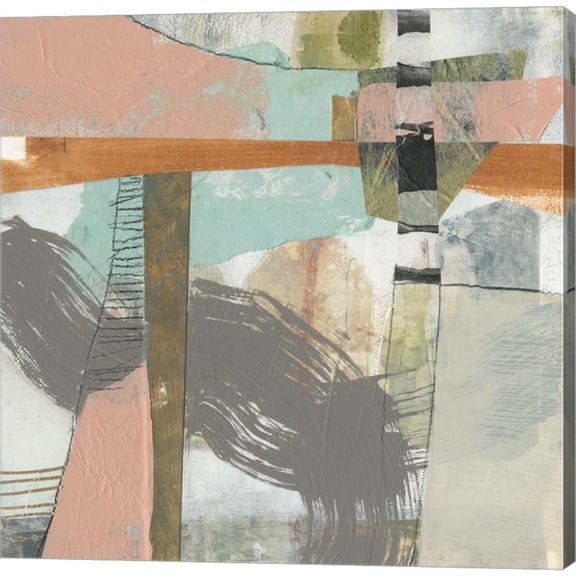 Great Art Now Playful Collage I by Jennifer Goldberger, Canvas Wall Art, 12W x 12H