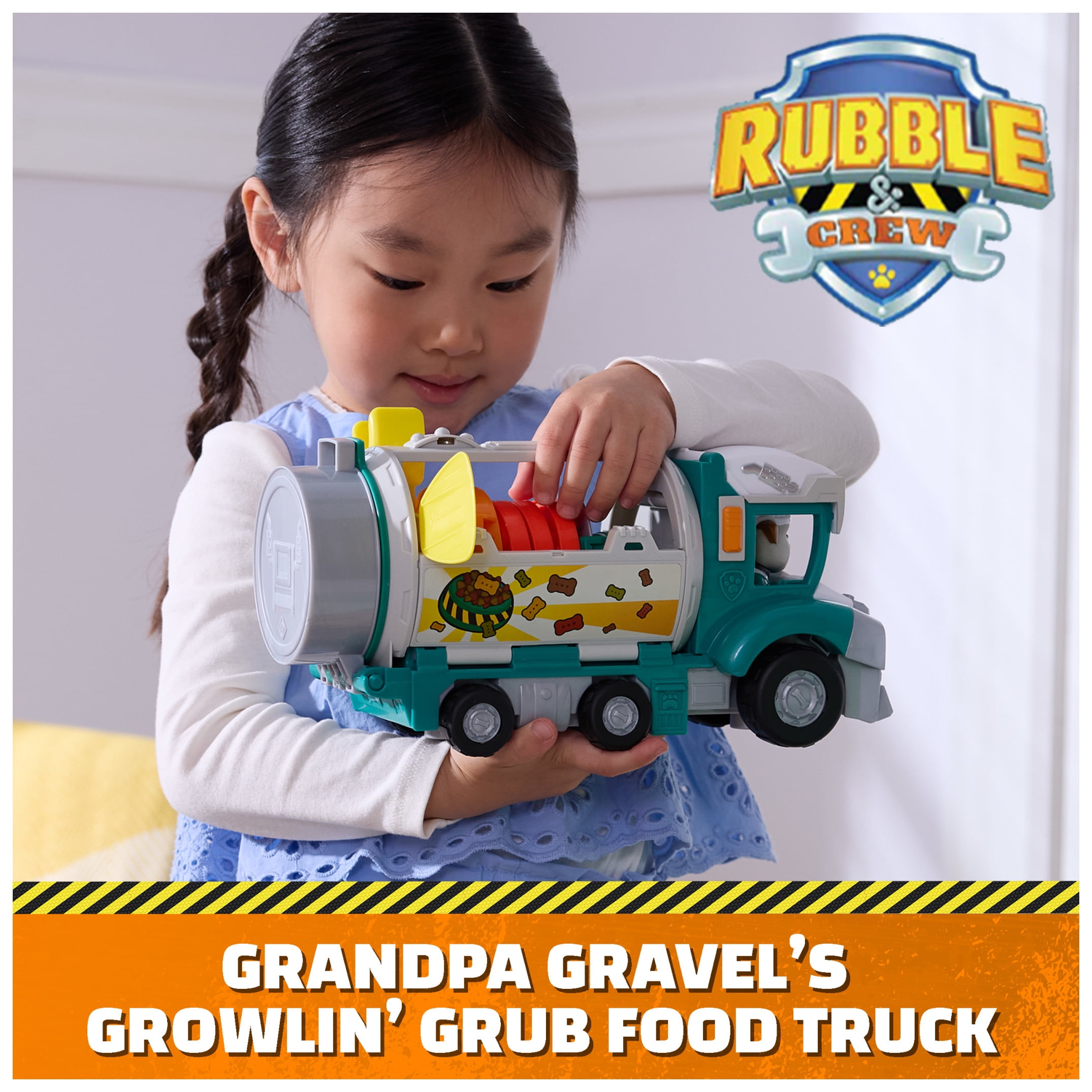 Rubble & Crew, Growlin’ Grub Food Truck Vehicle with Figure, for Ages 3 and up