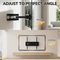 thumbnail image 4 of Full Motion TV Wall Mount for 14-65 Inch TVs, Swivel & Tilt, Max VESA 400x400mm, Holds up to 99lbs, 4 of 8