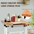thumbnail image 6 of Costway Mobile Standing Desk Height Adjustable Sit Stand Workstation Stand Up Desk 2in1, 6 of 10