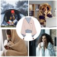 thumbnail image 3 of USB Heated Blanket Shawl 3 Heating Levels Electric Shawl Wrap Heated Blanket Shawl Heating Shawl Wrap Electric Heated Shawl Wearable Shawl Blanket USB Electric Blanket, 3 of 7