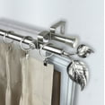 thumbnail image 2 of 13/16" Dia Adjustable 66-120 inch Double Curtain Rod with Parnika Finials - Satin Nickel,(4733-665), 2 of 3