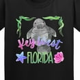 thumbnail image 4 of Inktastic Key West Florida Cute Swimming Manatee Youth T-Shirt, 4 of 5