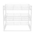 thumbnail image 2 of QJTC Heavy Duty Triple Bunk Bed, Full/Full XL over Full/Full XL over Queen Metal Bunkbeds with Ladder, Family-Friendly for All Ages, Bedroom, No Box Spring Needed, Black, 2 of 9