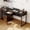 Black, variant on Casacomoda 32 Inch Writing Desk with 2 Fabric Drawers, Modern Study Table with Storage, Small Computer Desk for Small Space, Home Office Desk, Pure White