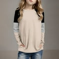 thumbnail image 2 of hotojiny Little Girls Boys Long Sleeve Shirts Kids Clothes Casual Crewneck Thermal Base Layer Tops Lightweight Fashion Tees 4-14 Years, 2 of 6