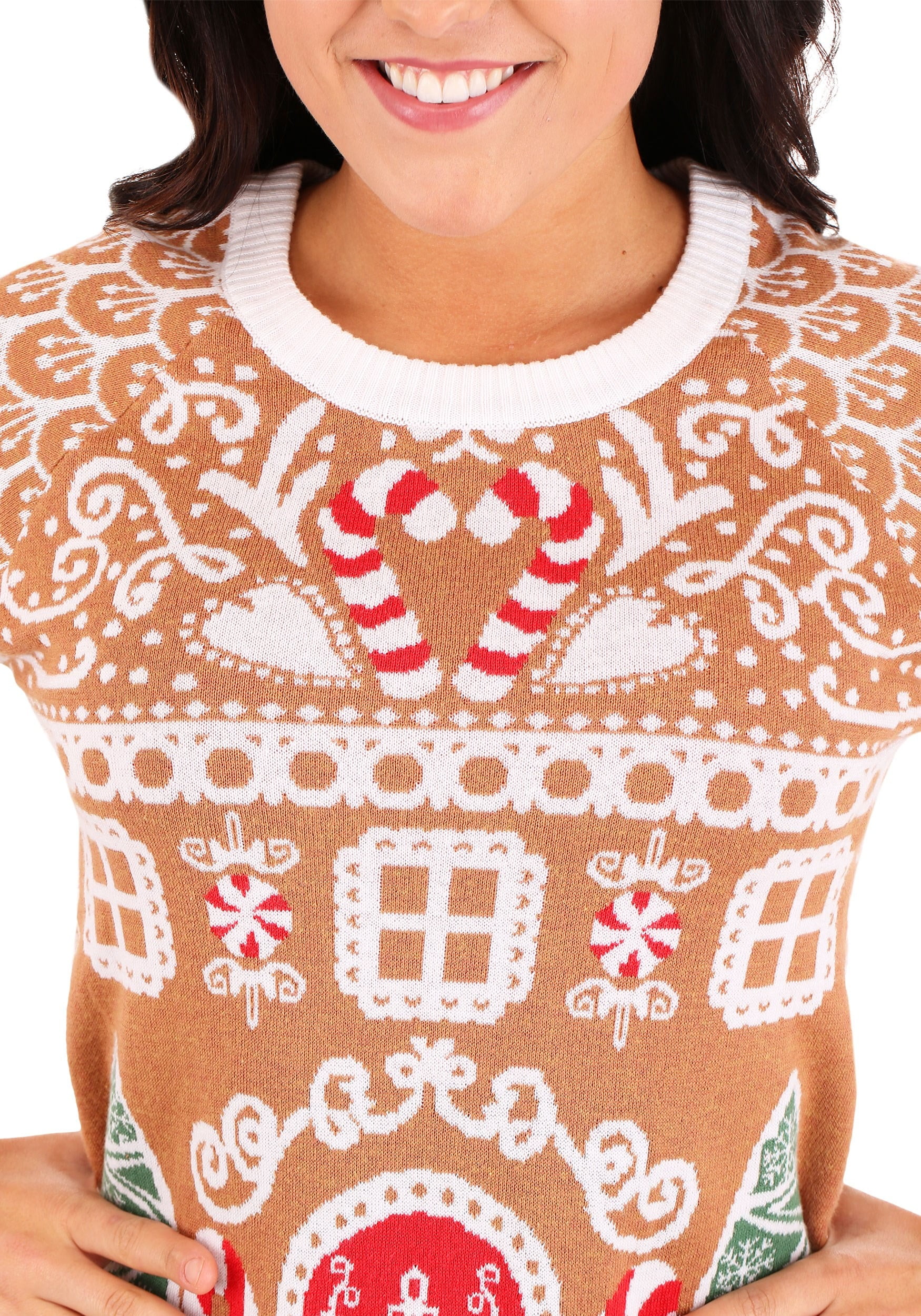 gingerbread ugly christmas sweater