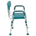 thumbnail image 2 of Pemberly Row Traditional Plastic Quick Release Bath Chair in Teal, 2 of 5