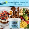 thumbnail image 3 of Carrington Farms Organic Refined Coconut Oil, Gluten Free, Non-GMO Verified, 1 Gallon, 3 of 6