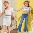 thumbnail image 6 of 4 Pack Colorful Girl's Skinny Belt Shiny Glitter Kids Belts for Jeans Dress, 6 of 7