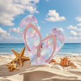 thumbnail image 4 of Psesaysky Kids Flip Flops Mermaid Scale Print Boys Girls Sandals Water Shoes Boys Girls Unisex-Child Beach Shoes Flip Flops Size 12, 4 of 7