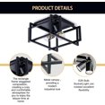 thumbnail image 2 of AIR-Black Flush Mount Ceiling Lights Fixtures, 2-Light Farmhouse Rectangle Close to Ceiling Lighting, Industrial Retro Farmhouse Square Ceiling Light for Entry, Kitchen, Hallway, 2 of 4